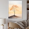 thumbnail image 1 of Designart "Beautiful Beige Solitude In Silhouetted Desert" Minimalism Floater Framed Canvas Art Print, 1 of 5