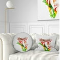 thumbnail image 1 of Designart Beautiful Bell Flower Watercolor - Floral Throw Pillow - 12x20, 1 of 5