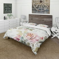 Designart 'Beautiful Bird Romance II' Cottage Duvet Cover Set