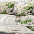 thumbnail image 1 of Designart Beautiful Blooming White Flowers - Floral Throw Pillow - 12x20, 1 of 5