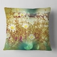 thumbnail image 1 of Designart Beautiful Blossom Chamomile Flowers - Floral Throw Pillow - 16x16, 1 of 4