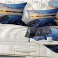 thumbnail image 1 of Designart Beautiful Calm Water and Sunset - Landscape Printed Throw Pillow - 12x20, 1 of 5