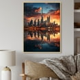 thumbnail image 1 of Designart "Beautiful Cityscape of Dubai" Cityscapes Floater Framed Wall Decor, 1 of 7