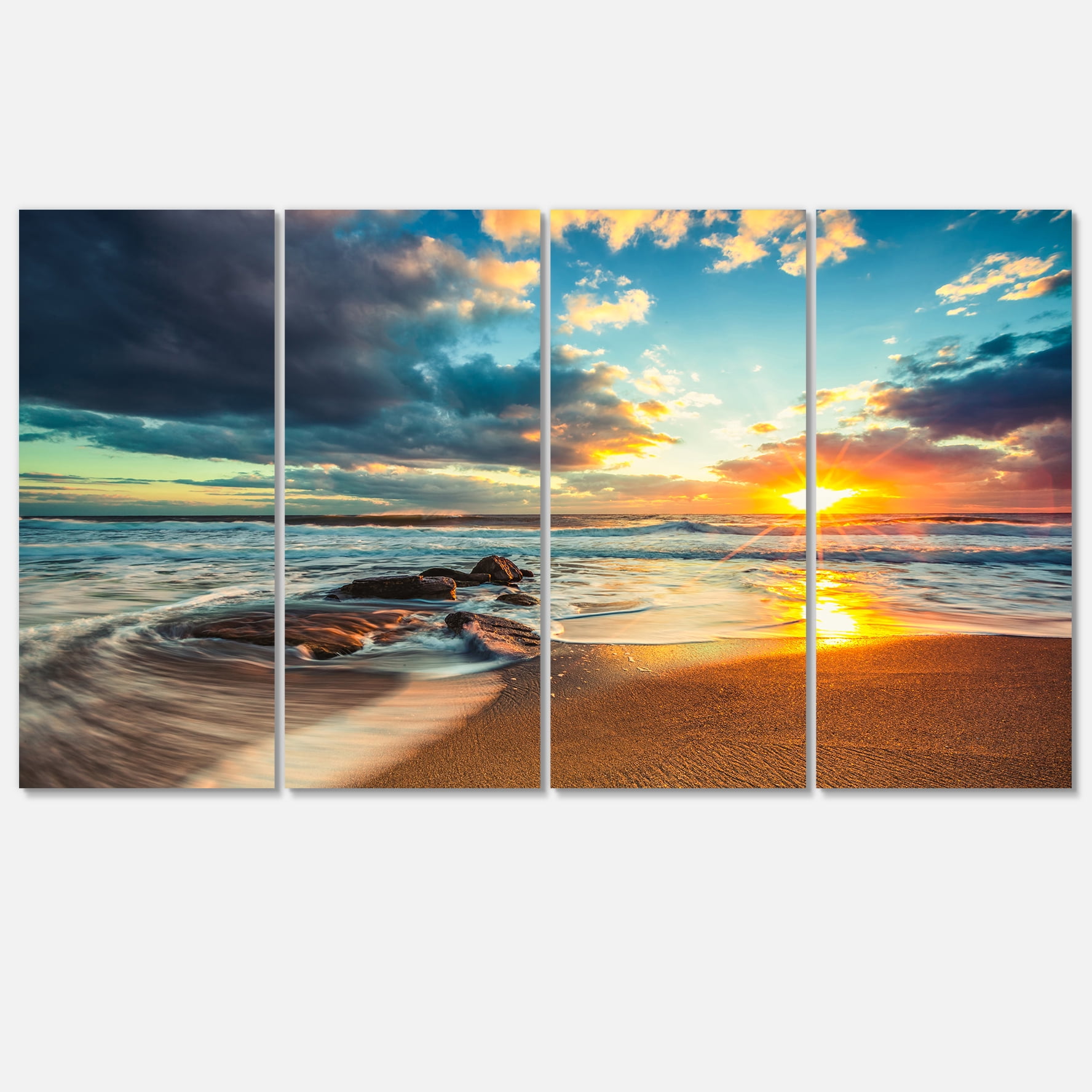 Designart Beautiful Cloudscape over the Sea Canvas Art Print - Walmart.com