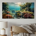 thumbnail image 1 of Designart "Beautiful Coastal Coral III" Coastal Metal Wall Art Set, 1 of 5
