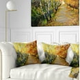 thumbnail image 1 of Designart Beautiful Fall Forest - Landscape Printed Throw Pillow - 18x18, 1 of 5
