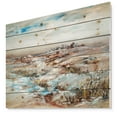 thumbnail image 1 of Designart 'Beautiful Farm House Iceland' Landscape Print on Natural Pine Wood, 1 of 5