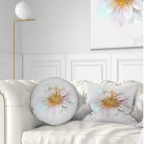 Designart Beautiful Flower with Yellow Stigma - Floral Throw Pillow - 12x20