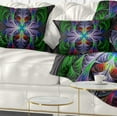 thumbnail image 1 of Designart Beautiful Fractal Stained Glass - Abstract Throw Pillow - 12x20, 1 of 1