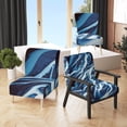 thumbnail image 1 of Designart "Beautiful Mixed Abstract Fluid V" Upholstered Modern Accent Chair and Arm Chair, 1 of 5