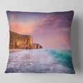 thumbnail image 1 of Designart Beautiful Paradise Sunset - Seascape Throw Pillow - 18x18, 1 of 4