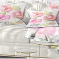 thumbnail image 1 of Designart Beautiful Pink Rose Flowers - Animal Throw Pillow - 12x20, 1 of 5