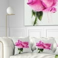 thumbnail image 1 of Designart Beautiful Pink Rose Watercolor - Floral Throw Pillow - 18x18, 1 of 5