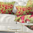 thumbnail image 1 of Designart Beautiful Poppy Flowers Background - Flower Throw Pillow - 12x20, 1 of 1
