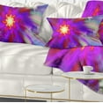 thumbnail image 1 of Designart Beautiful Purple Flower Petals - Floral Throw Pillow - 12x20, 1 of 1