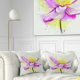 thumbnail image 1 of Designart Beautiful Purple Flower with Yellow - Flowers Throw Pillowwork - 18x18, 1 of 5