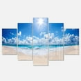 thumbnail image 1 of Designart 'Beautiful Tropical Beach Panorama' Metal Wall Art, 1 of 3