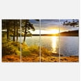 thumbnail image 1 of Designart 'Beautiful View of Sunset over Lake ' Landscape Canvas Art Print, 1 of 2