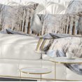 thumbnail image 1 of Designart Beautiful Winter Lane at Morning - Forest Throw Pillow - 12x20, 1 of 5