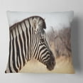 thumbnail image 1 of Designart Beautiful Zebra in Forest - Abstract Throw Pillow - 18x18, 1 of 4