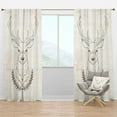 thumbnail image 1 of Designart 'Beautiful and Wild Deer V' Farmhouse Blackout Curtain Panel, 1 of 4