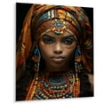 thumbnail image 1 of Designart "Beauty Adorned in Africa III" African Metal Wall Art Prints, 1 of 5