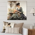 thumbnail image 1 of Designart "Beauty Asian Painting IV" Asian Metal Art Print, 1 of 1