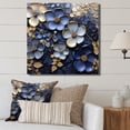 thumbnail image 1 of Designart "Beauty Of Adorned Blue And Gold Violets" Violets Canvas Prints, 1 of 7