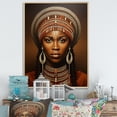 thumbnail image 1 of Designart "Beauty from Samburu in World Cultures III" African American Floater Framed Canvas Print, 1 of 7