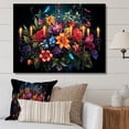 thumbnail image 1 of Designart "Beauty of Mixed Floral Bouquet" Floral Wall Art - Traditional Red Flowers Entryway Wall Art Print, 1 of 4