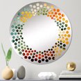 thumbnail image 1 of Designart "Beauty of Tropical Jungle Plants" Plants Polka Dot Round Wall Mirror - Floral Oval Printed Decorative Mirror - Multiple Color Options, 1 of 5