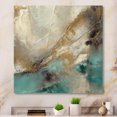 thumbnail image 1 of Designart "Beige And Green Forms In Painting I" Abstract Painting Wall Art Living Room, 1 of 5