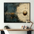thumbnail image 1 of Designart "Beige & Black Astrological Minimalism" Astrology Floater Framed Canvas Prints, 1 of 5