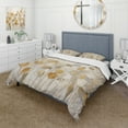 thumbnail image 1 of Designart "Beige Botanical Expressions II" Abstract Botanicals Bedding Covert Set - Modern Beige Abstract Bed Set With 2 Shams, 1 of 6
