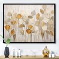 thumbnail image 1 of Designart "Beige Botanical Expressions II" Abstract Botanicals Floater Framed Wall Decor, 1 of 7