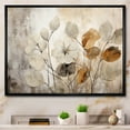 thumbnail image 1 of Designart "Beige Botanical Expressions III" Abstract Botanicals Floater Framed Canvas Art Print, 1 of 7