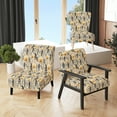 thumbnail image 1 of Designart "Beige Dreamy Garden" Yellow Floral Upholstered Accent Chair - Cottage Arm Chair For Bedroom, 1 of 5