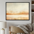thumbnail image 1 of Designart "Beige Horizon In Minimalist Mountains I" Landscape Mountains Floater Framed Wall Art Living Room, 1 of 5