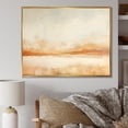 thumbnail image 1 of Designart "Beige Horizon In Minimalist Mountains I" Landscape Mountains Floater Framed Wall Art Living Room, 1 of 5