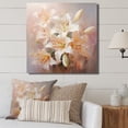 thumbnail image 1 of Designart "Beige Lilies love expression" Floral Canvas Print, 1 of 5