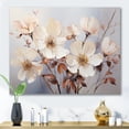 thumbnail image 1 of Designart "Beige Minimalist flowers II" Abstract Botanicals Canvas Wall Art, 1 of 5