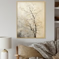 thumbnail image 1 of Designart "Beige Oak Tree Solitude I" Tree Oak Floater Framed Canvas Art Print, 1 of 5