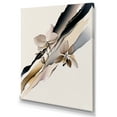 thumbnail image 1 of Designart Beige Orchid Flowers Hyperrealistic V Canvas Wall Art, 1 of 5