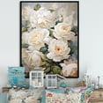 thumbnail image 1 of Designart "Beige Rose Calm I" Roses Floater Framed Wall Art Prints, 1 of 5