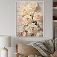 thumbnail image 1 of Designart "Beige Rose Calm II" Roses Floater Framed Wall Art Living Room, 1 of 5