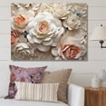 thumbnail image 1 of Designart "Beige Rose Calm" Roses Canvas Art Print, 1 of 7