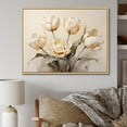 thumbnail image 1 of Designart "Beige Tulip Orchestral Display III" Tulips Floater Framed Wall Art Prints, 1 of 5