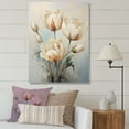 thumbnail image 1 of Designart "Beige Tulips in Minimalist Style" Tulips Wall Art Living Room, 1 of 7