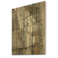 thumbnail image 1 of Designart 'Beige and Silver Abstract Waterpainting' Contemporary Print on Natural Pine Wood, 1 of 3