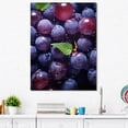 thumbnail image 1 of Designart "Berrilicious Geometry In Vibrant Violet I" Fruits Canvas Art Print, 1 of 7